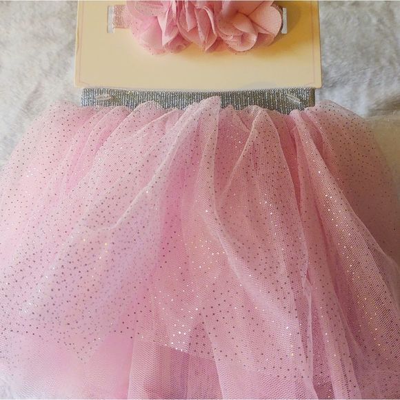 LITTLE CUTIES 3 piece set. Size 0-6mos. Tutu, headwrap, footwrap. NWT - Picture 13 of 16